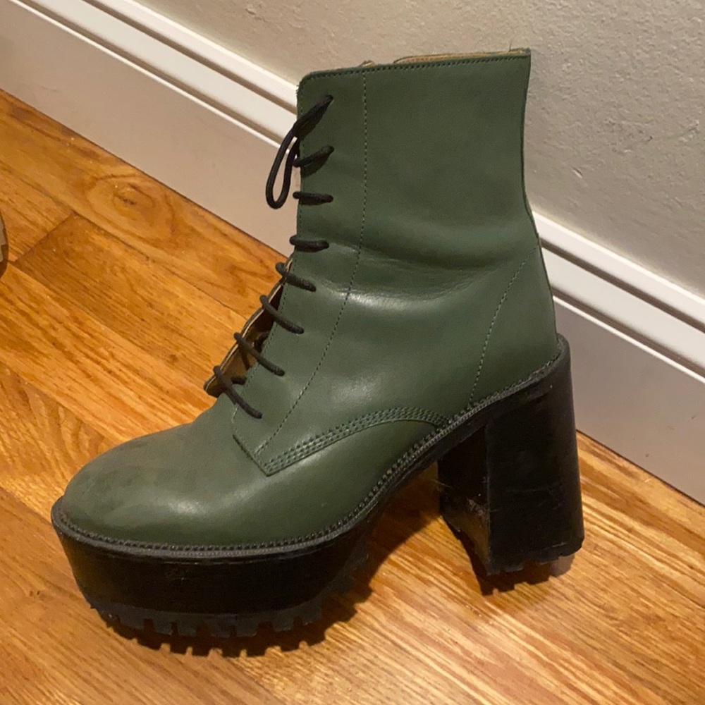 Barely worn free people platform boots.